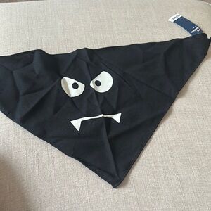 Halloween Old Navy Black and White Dog Bandana with Playful Monster Design